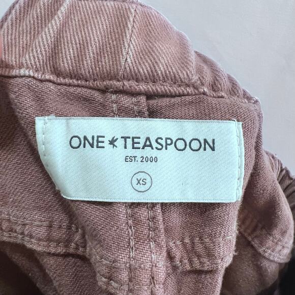 One by One Teaspoon Denim Jogger Pants Size XS Elastic Waist Jeans Cotton Y2K - Picture 9 of 10